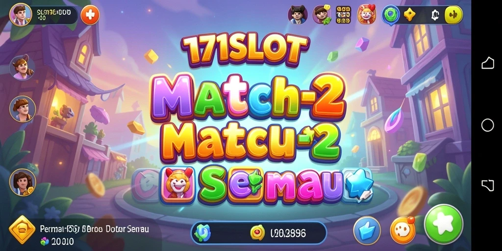 Tangkapan layar permainan 171SLOT dengan aksi mencocokkan simbol yang menarik.