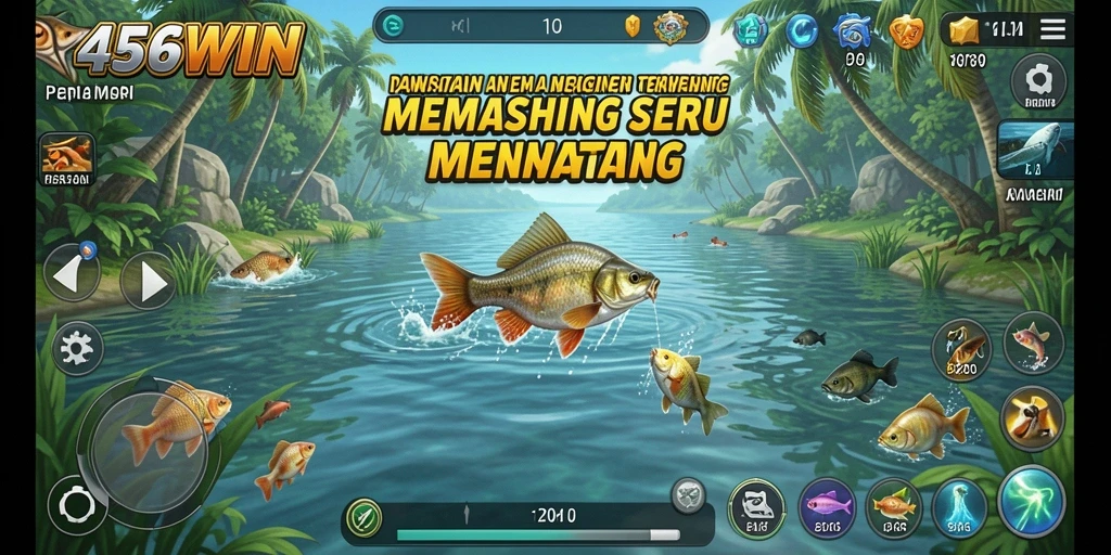 Tampilan gameplay 456WIN yang menarik dan mendebarkan saat memancing.