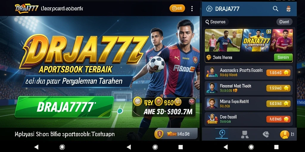 Menampilkan gameplay adrenalin tinggi di DRAJA777 sebagai Sportsbook.