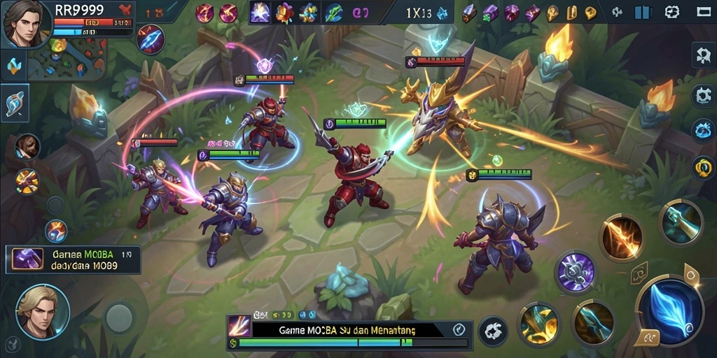Tampilan gameplay intens dan penuh aksi dari RR999.